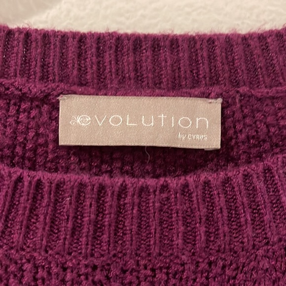 Evolution by Cyrus Pom Pom and cableknit sweater - Picture 4 of 7
